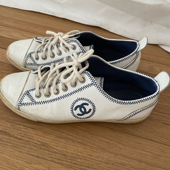 Chanel sneakers! Used but still has so much life left! - Picture 2 of 5